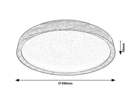 Lampa sufitowa Rabalux Sherwood 3500 buk