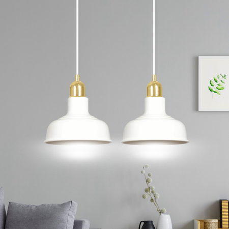 Lampa wisząca IBOR 2 WHITE Emibig 1043/2 biały