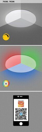 Lampa sufitowa Rabalux Cerrigen 71035 biały