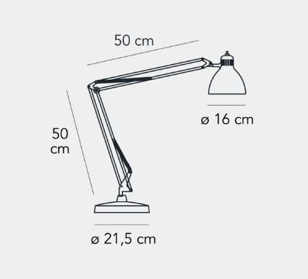 Lampa stołowa Fontana Arte F810010200NENE Naska