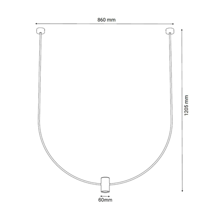 Lampa wisząca Shilo No.C 860 mm 5088