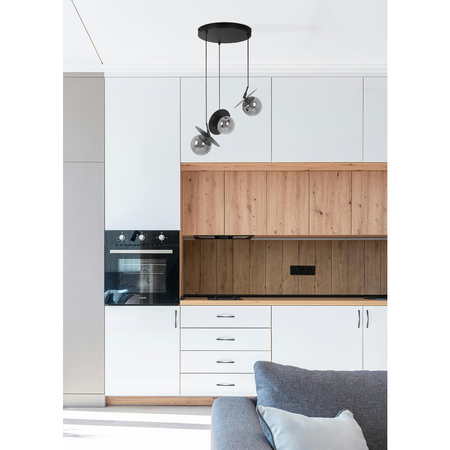 Lampa wisząca Kaja FERMI K-5385 czarny, grafitowy