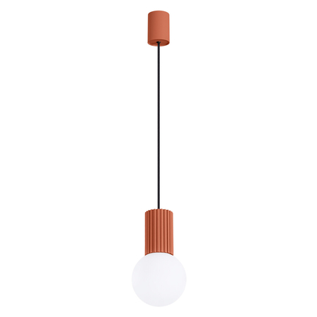 Sollux Lighting Lampa wisząca HALO 1 ochra czerwona SL.1729
