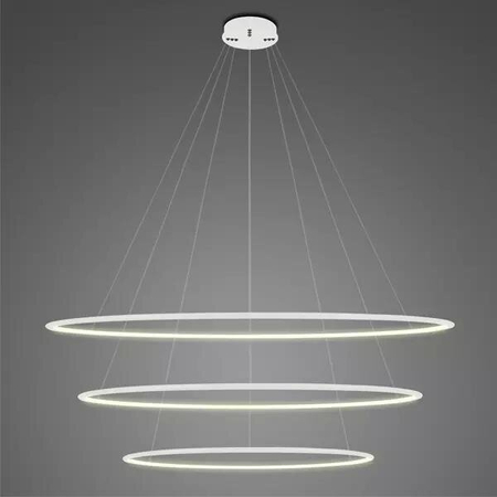Lampa wisząca Ledowe Okręgi No.3 120cm 3k biała