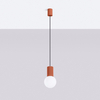Sollux Lighting Lampa wisząca HALO 1 ochra czerwona SL.1729