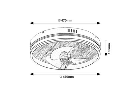 Lampa sufitowa Rabalux Faustine 71016 czarny
