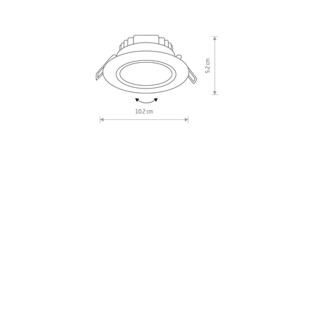 Oczko podtynkowe EOL LED Nowodvorski 8988 biały
