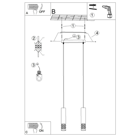 Sollux Lighting Lampa wisząca LIRO 2 biały SL.1692