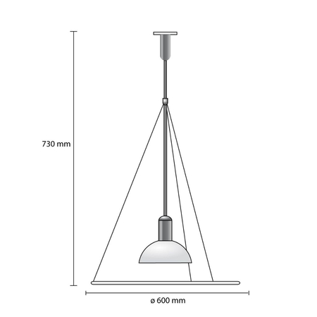 Lampa wisząca Flos F2500000 Frisbi