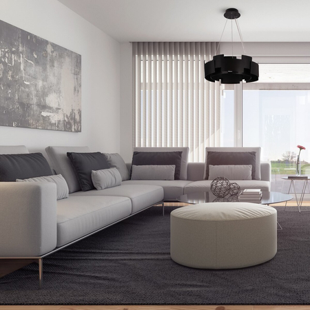 Milagro Lampa wisząca TORINO BLACK 24W LED ML6141 CZARNY