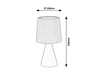 Lampa stołowa Rabalux Nalani 2695 popielaty
