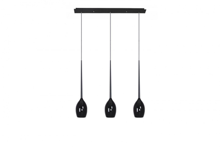 Lampa wisząca IZZA 3 SHINY BLACK Azzardo AZ2321 czarny