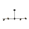 Lampa wisząca Italux PND-58892-4-BK-BRO Czarny, mosiężny