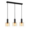 Lampa wisząca Italux PND-65342-3-BK+AMB Santia