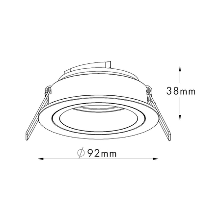 Spot Zuma Line 92702 Chuck DL Round Złoty