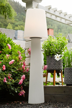 Lampa solarna No.1 zewnętrzna ogrodowa przenośna 2900K Biała ciepła 160cm, biały 32563S biały