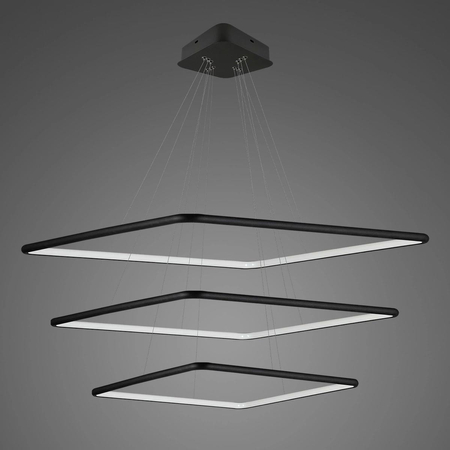 Lampa wisząca Ledowe Kwadraty No.3 3k black