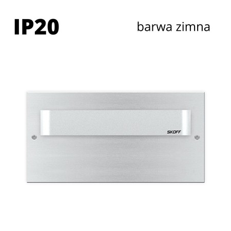 Oprawa schodowa led Skoff Tango Max Short Alu Biała zimna IP20