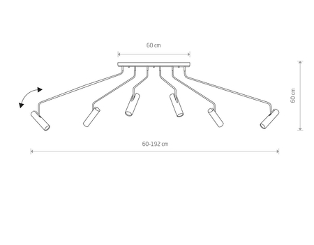 Lampa sufitowa Nowodvorski 6505 EYE SUPER BLACK 6