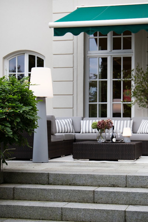 Lampa solarna No.1 zewnętrzna ogrodowa przenośna 2900K Biała ciepła 160cm, szary 32569S