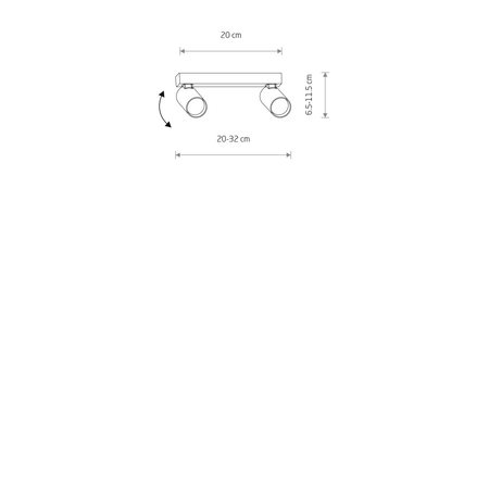 Spot Nowodvorski FOURTY 11433 Biały