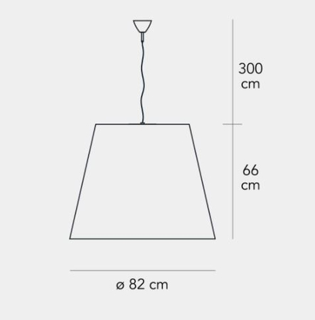 Lampa wisząca Fontana Arte F544490350BINE Amax