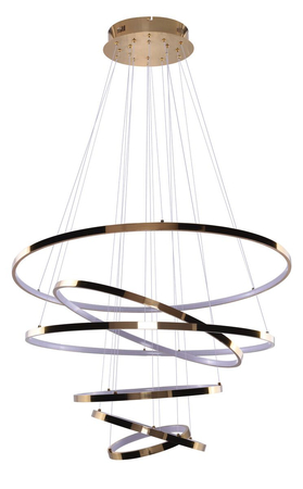 Lampa wisząca WHEEL 6 LONG DIMM GOLD Azzardo AZ2921 gold