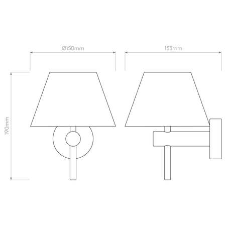 Kinkiet Astro Roma 1050009 Matowy Złoty