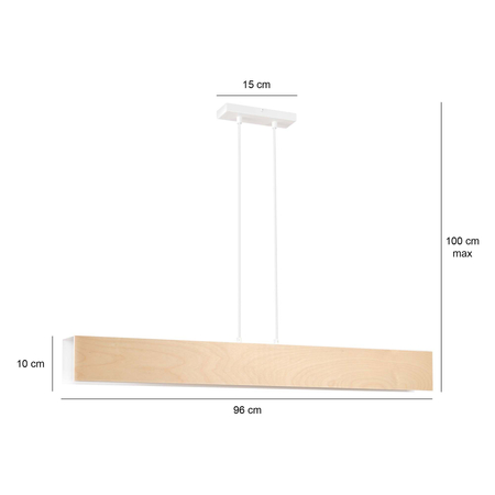 Lampa wisząca CARLO 4 WHITE Emibig 611/4 biały