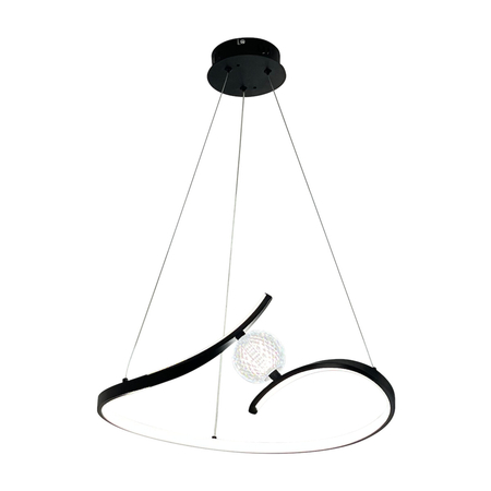 Milagro Lampa wisząca PERLA BLACK 34W LED ML1177 CZARNY
