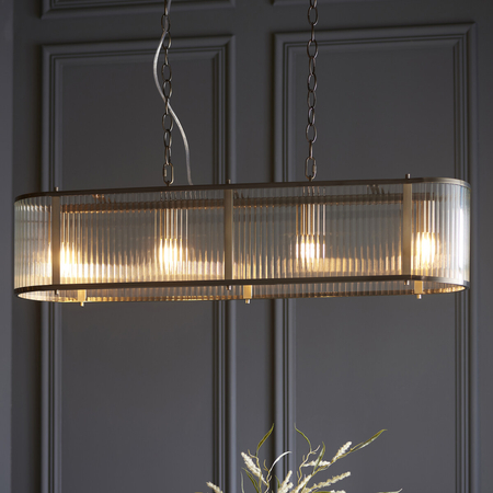 Lampa wisząca Endon Lighting Ridgeton 110945 mosiądz