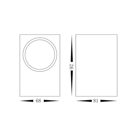 Eko-Light Kinkiet Ogrodowy BOKA 1xGU10 IP44 EKO8326 CZARNY