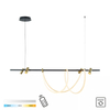 Lampa wisząca Zuma Line 2200277L BALBO LAMPA WISZĄCA ZŁOTA-CZARNA/GOLD-BLACK