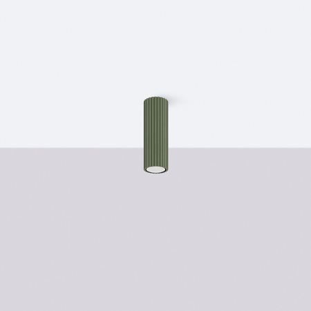 Sollux Lighting Plafon KARBON 20 zielony oliwkowy SL.1607