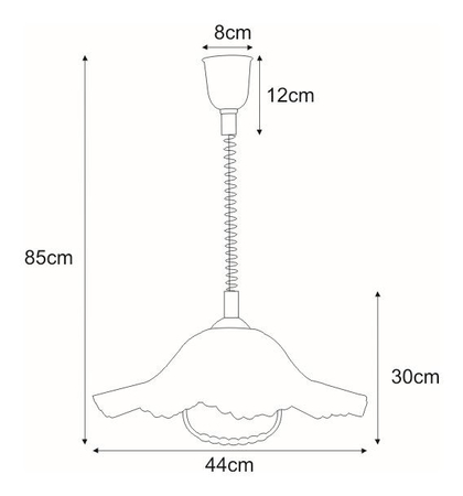 Lampa wisząca LAMBADA Kaja K-3266 brązowy