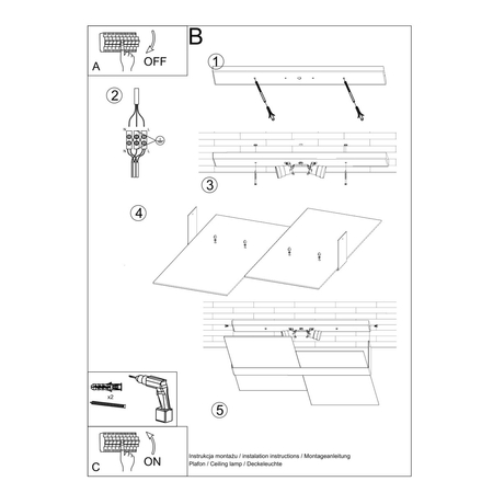 Sollux Lighting Plafon MASSIMO chrom SL.0188