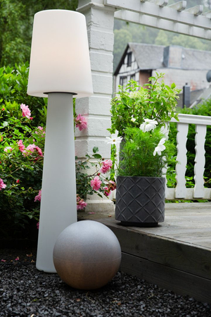 Lampa solarna No.1 zewnętrzna ogrodowa przenośna 2900K Biała ciepła 160cm, szary 32569S