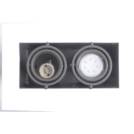 Milagro LAMPA SUFITOWA BLOCCO SZARY 2x7W GU10 LED ML843 Szary