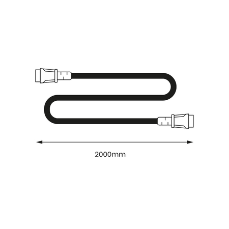 Eko-Light Kabel przedłużający do Fokus 100W - 2m EKO9766
