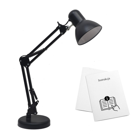 Milagro Lampka biurkowa NEXA Black 1xE27 ML1638 CZARNY