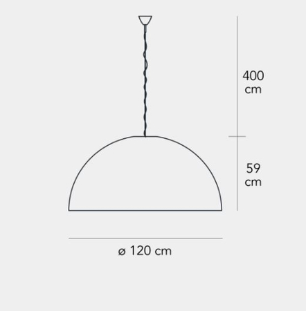Lampa wisząca Fontana Arte F556180375NENE Avico