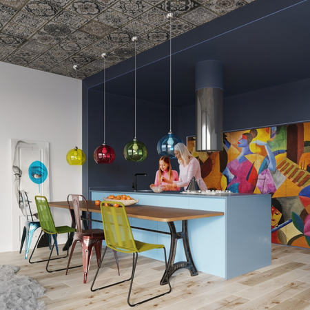 Sollux Lighting Lampa wisząca BALL czerwona SL.0253