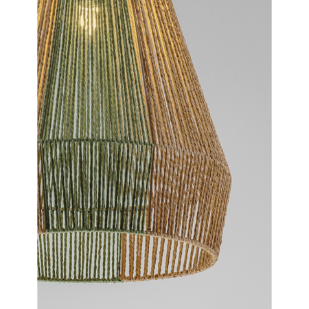 Lampa wisząca Luces Exclusivas GRANIVO LE45348 drewno jasne i ciemne, zielony