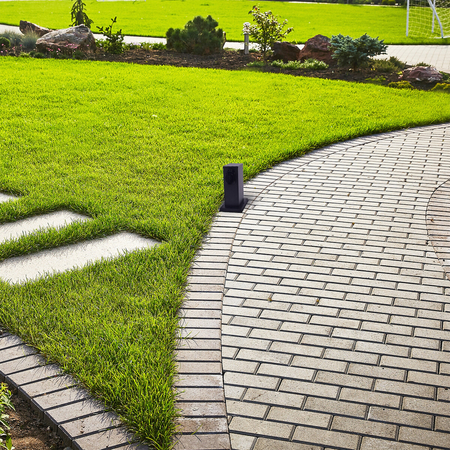 Eko-Light Słupek Ogrodowy Electric 20cm 2 Gniazda 16A EKO0431 CZARNY