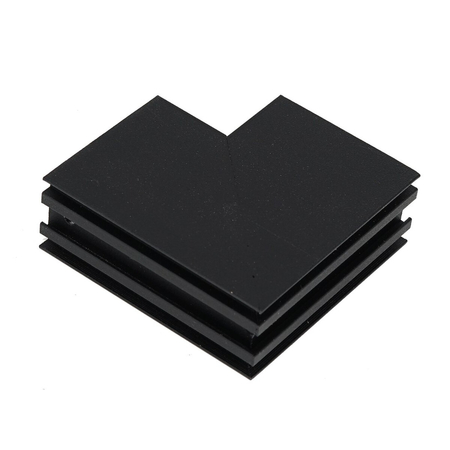 Milagro Narożnik natynk bok L MAGNETIC TRACK ML6735 CZARNY