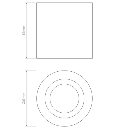 Spot zewnętrzny Astro Kos II 1326040 Czarny z Teksturą