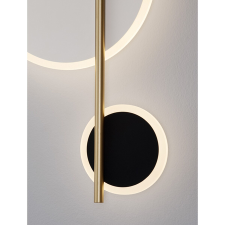 Kinkiet Luces Exclusivas DILVERO LE45489 czarny, złoty i odcienie złota