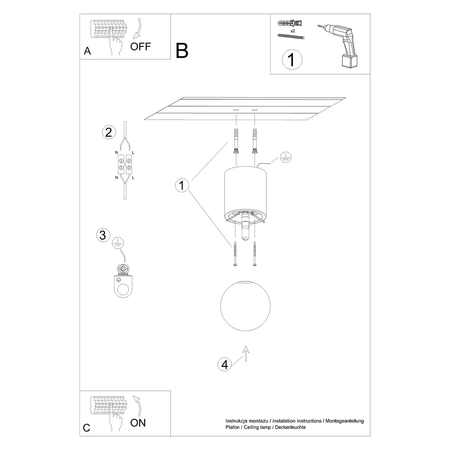 Sollux Lighting Plafon BOOMO 12 SL.1191