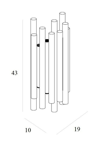 Kinkiet Maxlight W0311D złoty