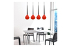 Lampa wisząca Azzardo AZ1069 Aga 4 red/black